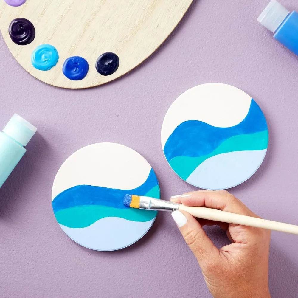 12 Round Unglazed Ceramic Tiles - Loft&Timber