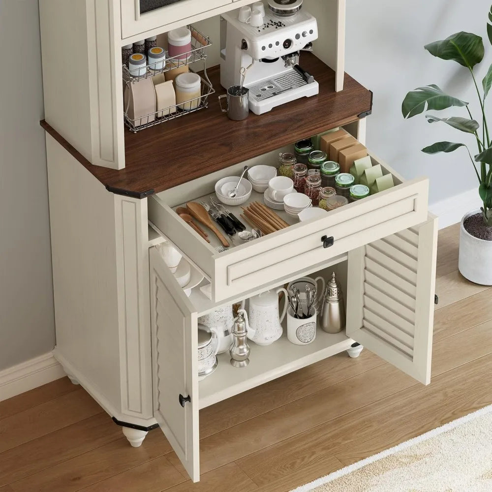 67" Kitchen Pantry Storage Cabinet - Loft&Timber