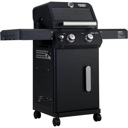 Stainless Steel 2-Burner Propane Gas Grill with Foldable Shelves - Loft&Timber