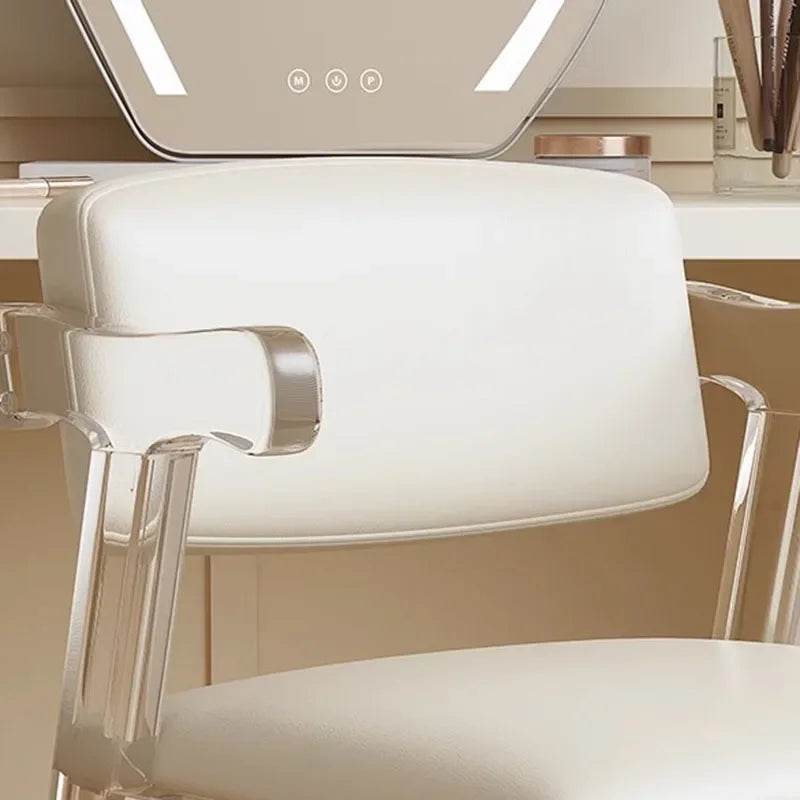 Cream Style Acrylic Makeup Chair - Loft&Timber