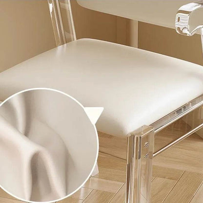 Cream Style Acrylic Makeup Chair - Loft&Timber