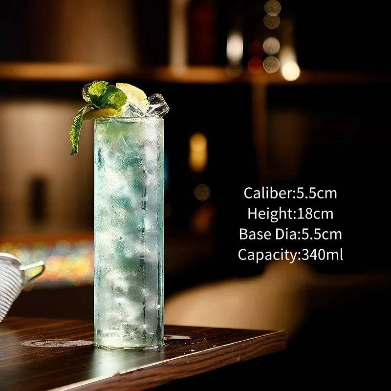 Korean Style Stripe Bud Cocktail Glasses Cup - Loft&Timber