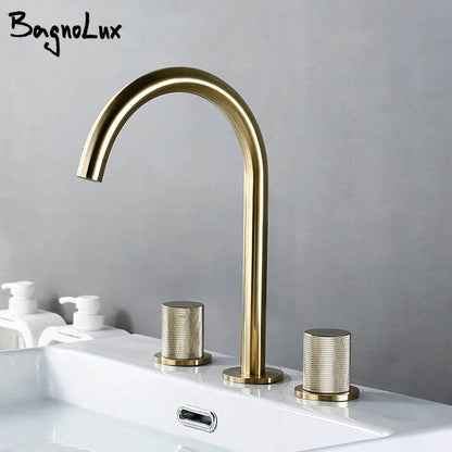 Brushed Gold Basin Faucet - Loft&Timber