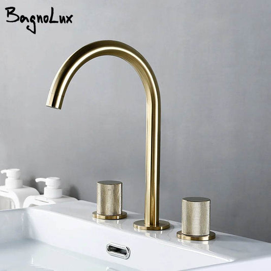 Brushed Gold Basin Faucet - Loft&Timber