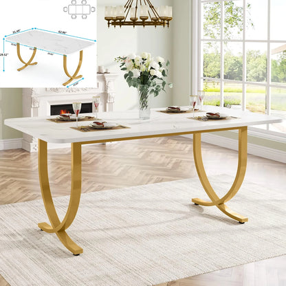 78.7" Long Dining Table for 6-8 Person - Loft&Timber