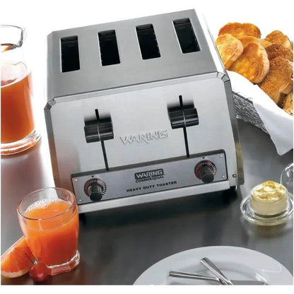 Waring Commercial 4-Slice Heavy Duty Commercial Pop-Up Toaster, 120V - Loft&Timber