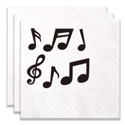 100 Pack Music Note Disposable Paper napkins