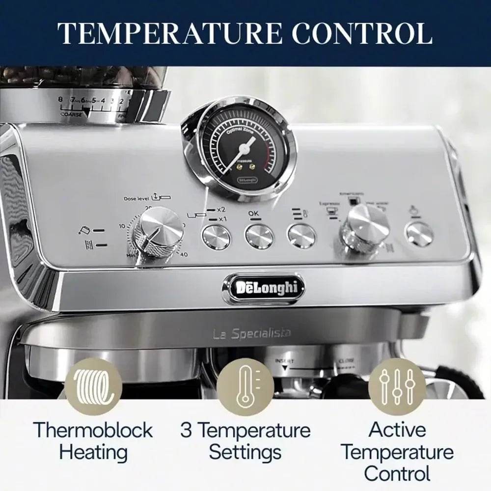 La Specialista Espresso Machine with Grinder, Steamer, & Milk Frother - Loft&Timber