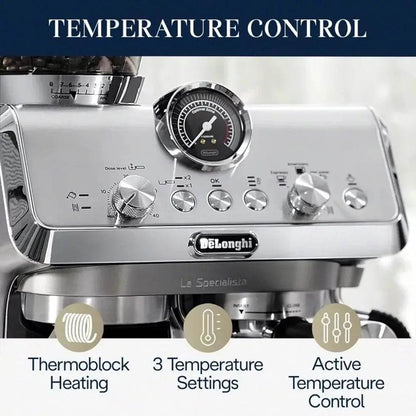 La Specialista Espresso Machine with Grinder, Steamer, & Milk Frother - Loft&Timber