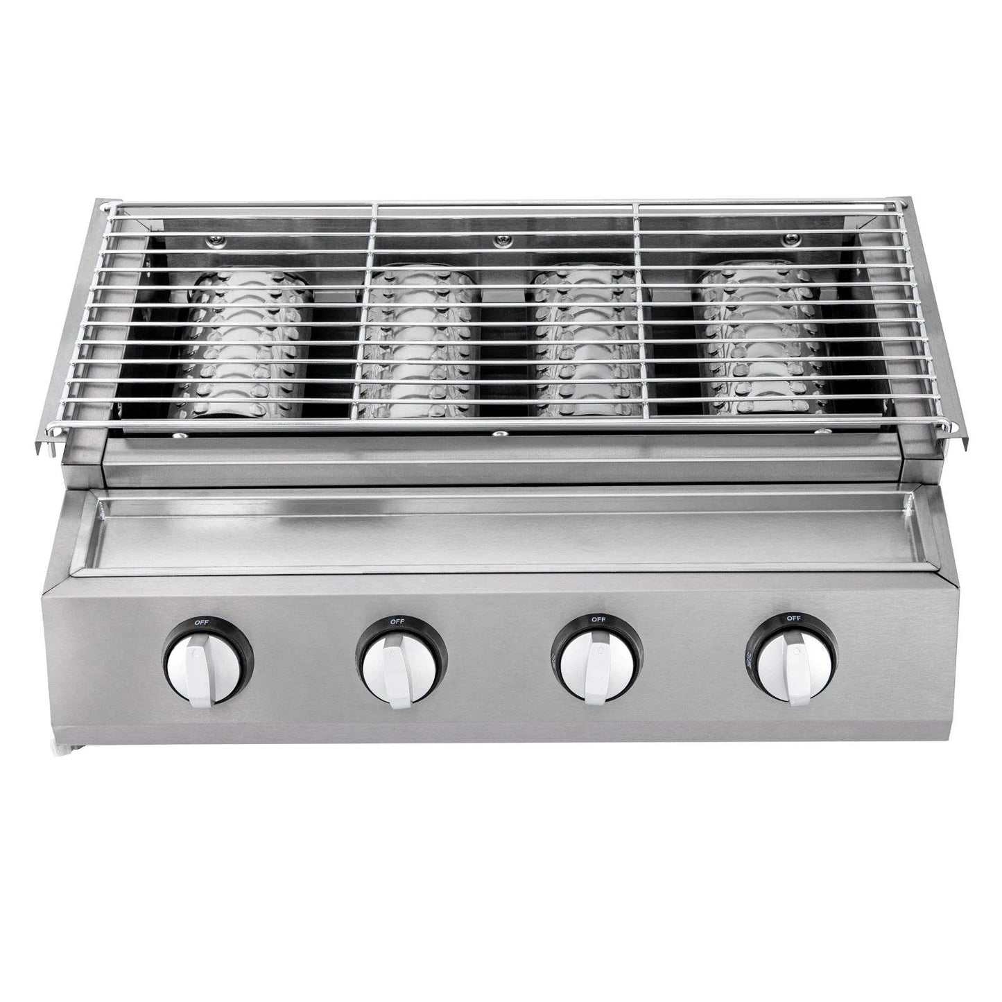 Professional 4-Burner Stainless Steel Portable Tabletop Propane/LPG Gas Grill - Loft&Timber