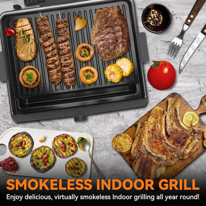 Baker's Friend Smokeless Indoor Grill with Removable Plates - Loft&Timber