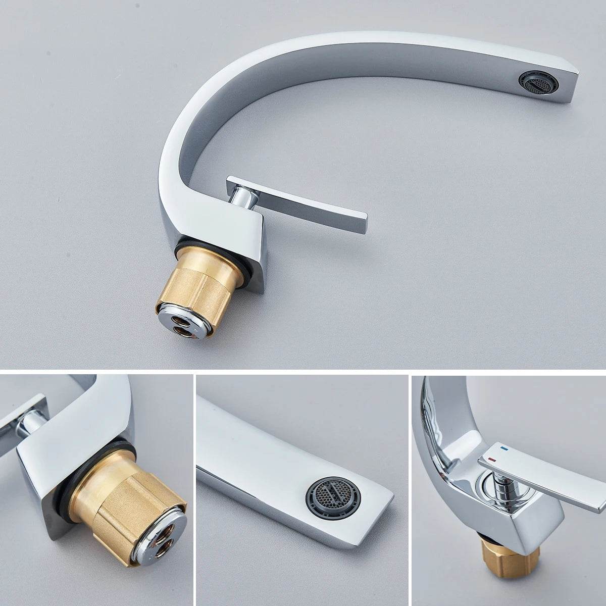 FMHJFISD Chrome Basin Faucet Stainless Steel - Loft&Timber