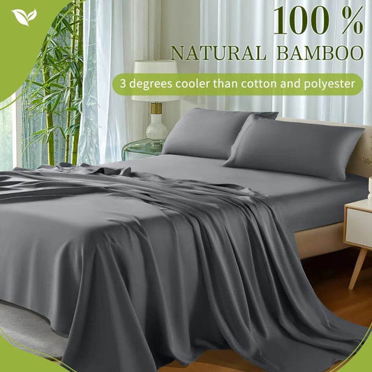 100% Viscose Derived from Bamboo Sheets Queen Size 4pcs - Loft&Timber