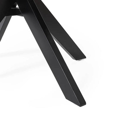 Sandee Dining Table, Round, Black - Loft&Timber