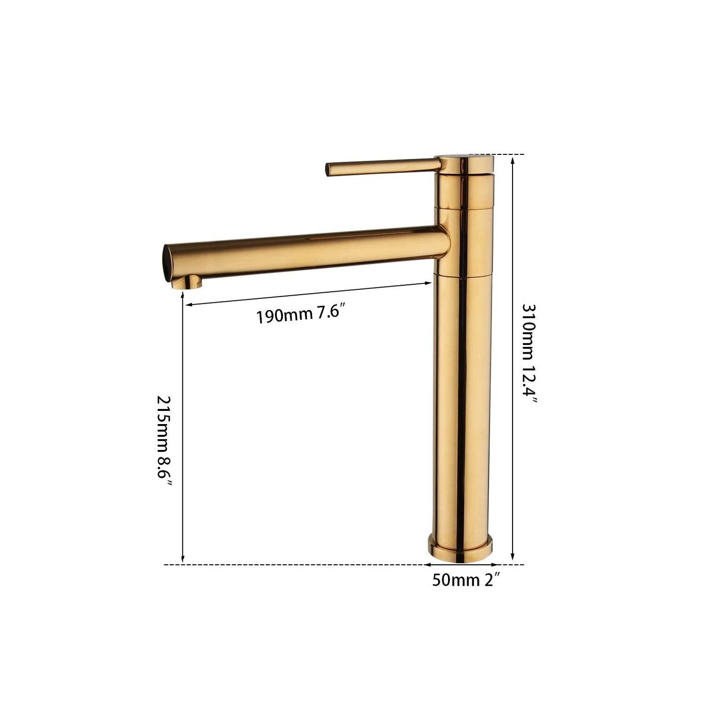 JIENI Bathroom Basin Faucet Vessel Sink - Loft&Timber