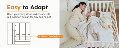 6-in-1 Mini Crib with Removable Wheels & Mattress - Loft&Timber