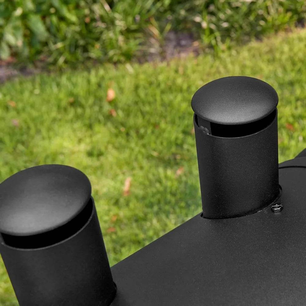 Two-Burner Propane Gas and Charcoal Combo Grill with 870 Sq. In. Cooking Area - Loft&Timber