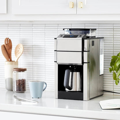 Thermal Carafe Coffee Maker, One Size, Silver, 10 Cup - Loft&Timber