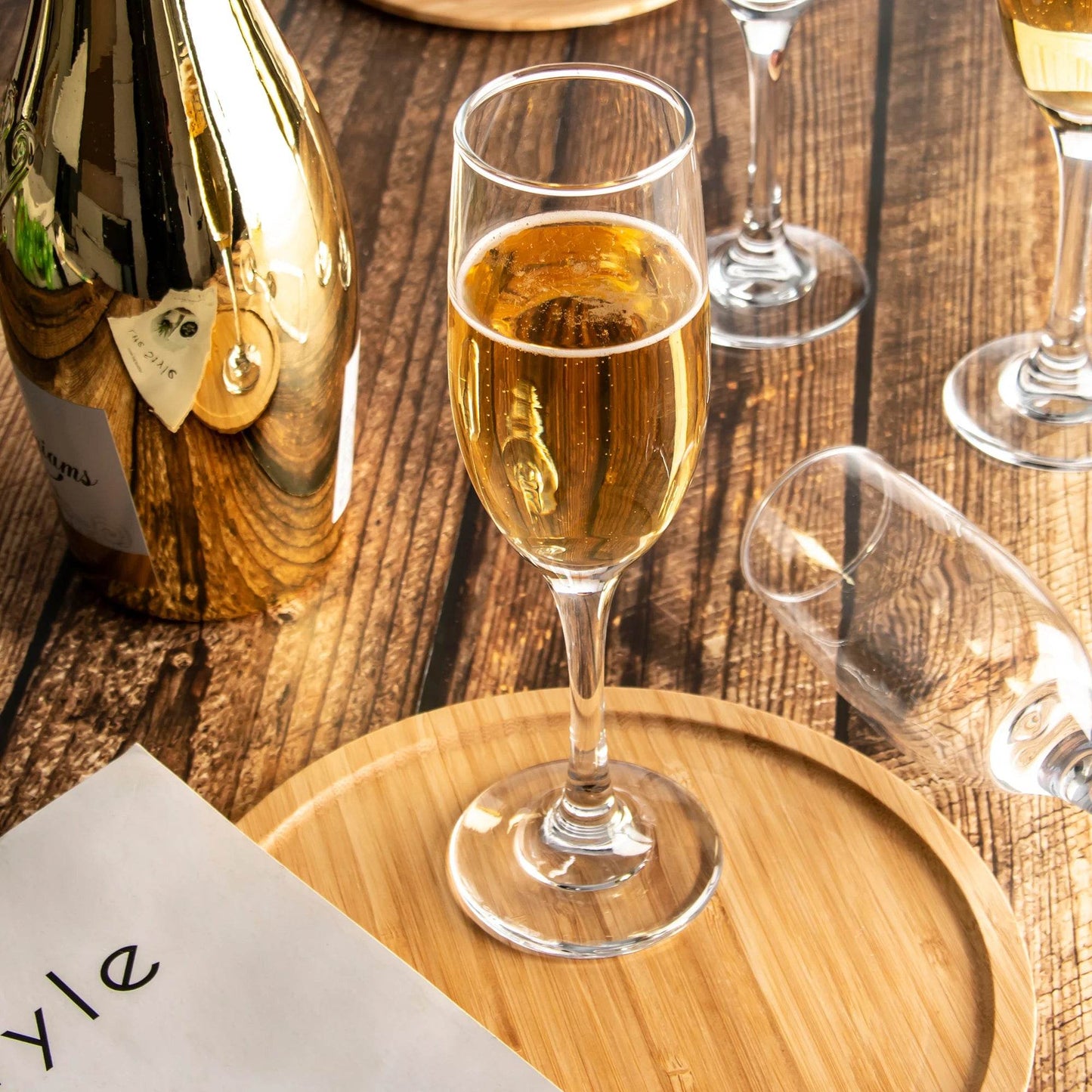 6oz 16-Pack Thickened Champagne Glasses - Loft&Timber