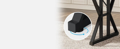 Farmhouse Dining Table for 6 People, 70.8" - Loft&Timber