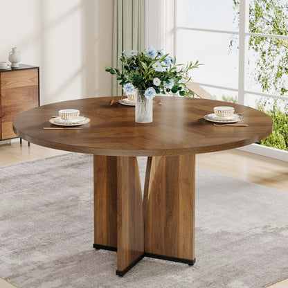Tribesigns 39" Round Conference Table for 4 - Loft&Timber