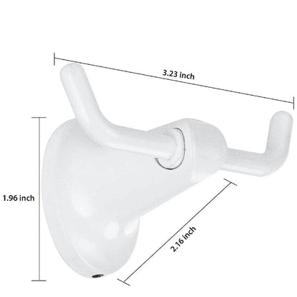 2 Pack Oval Steel Hook Wall Mount - Loft&Timber