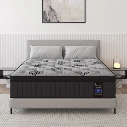 9"12"14" Twin Full Queen King Size Memory Foam Pocket Spring Hydird Mattress In A Box Medium Firm