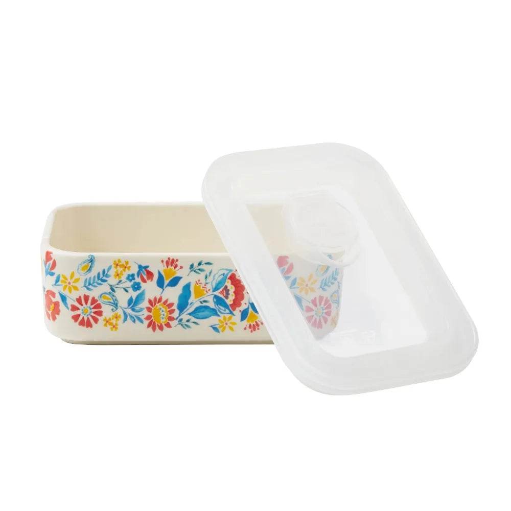 Sweet Rose Rectangular Ceramic Nesting Bowl Set, 6 Piece - Loft&Timber