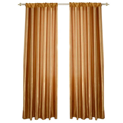 Solid Color Satin Window Curtain - Loft&Timber