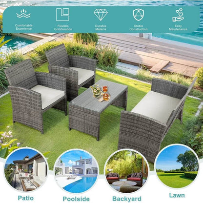 Multi Pieces Outdoor Patio Furniture Sets - Loft&Timber