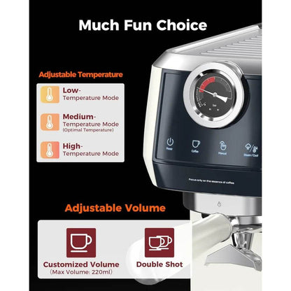 58mm Espresso Machine 20Bar Espresso Maker, Dual Boiler Coffee Maker - Loft&Timber