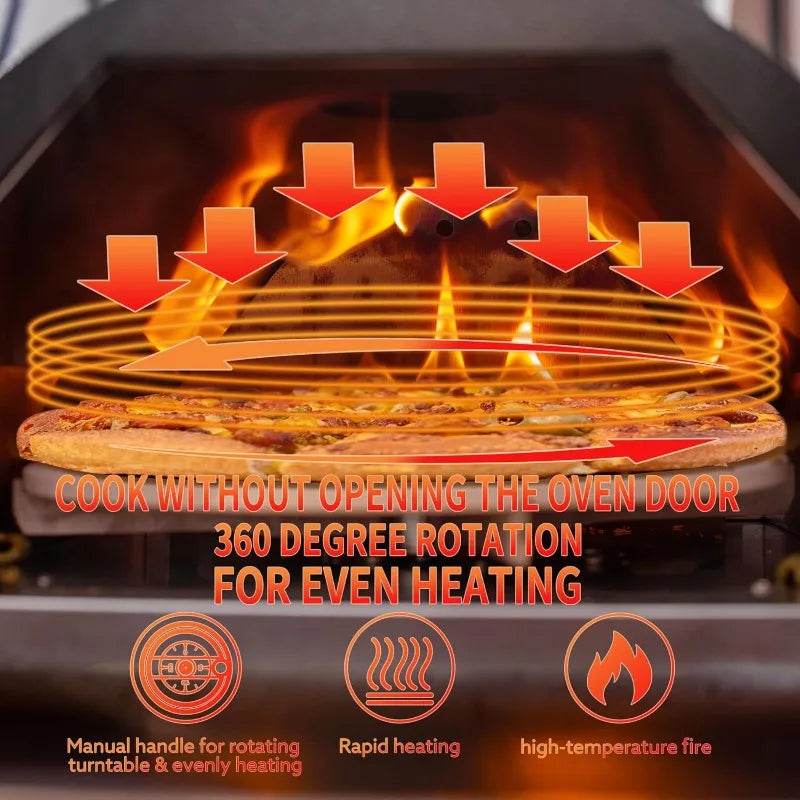 12 Inch Electric Pizza Oven Countertop Cooker Nonstick Griddle - Loft&Timber