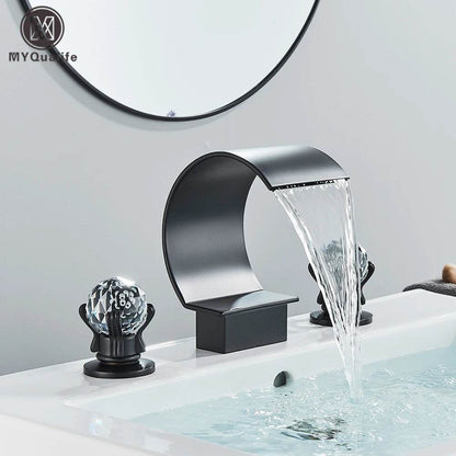 Black Bathroom Basin Faucet Brass - Loft&Timber