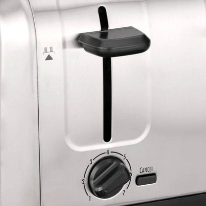 Brushed Stainless Steel 4 Slice Toaster - Loft&Timber