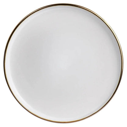 Ceramic Salad Plate Round Rustic Dinnerware