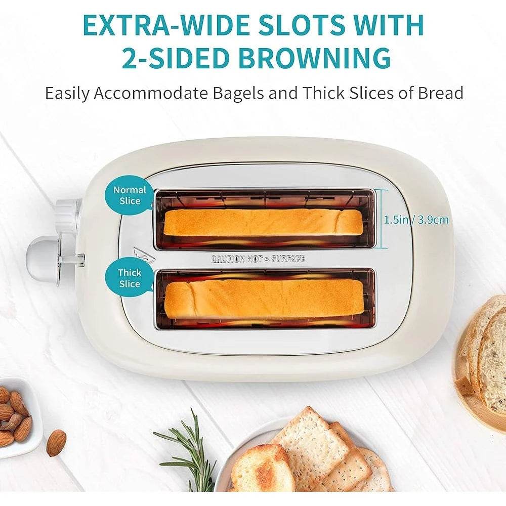 2 Slice Toaster Extra Wide Slot Stainless Steel