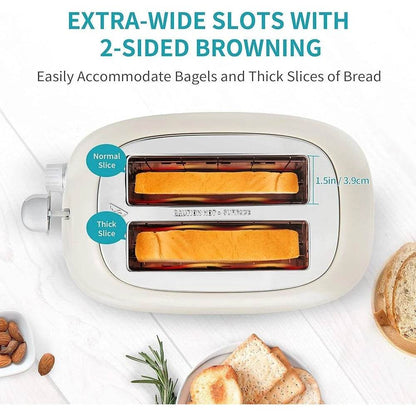 2 Slice Toaster Extra Wide Slot Stainless Steel