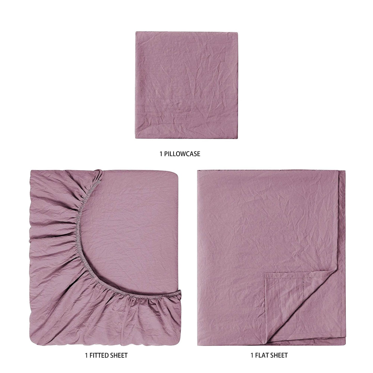 Washed Ultra Soft Microfiber Bed Sheet Set, Twin-XL - Loft&Timber