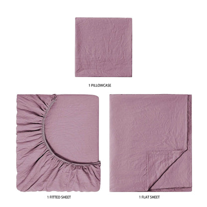 Washed Ultra Soft Microfiber Bed Sheet Set, Twin-XL - Loft&Timber