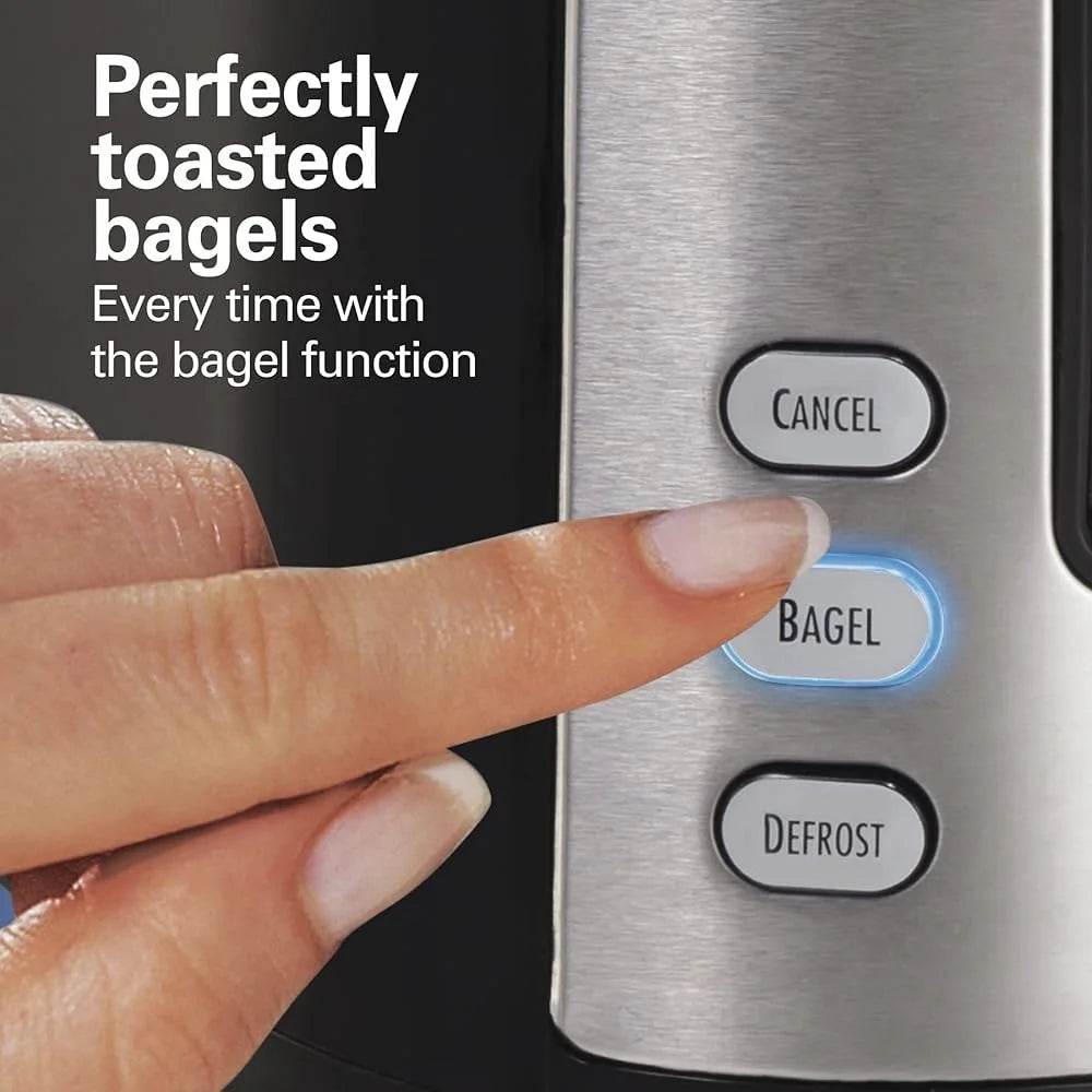 Extra Wide Slot Toaster 2 Slice with Bagel Defrost Settings