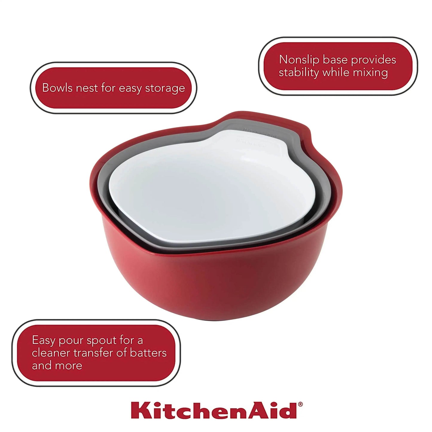 Kitchenaid Universal Set of 3 Easy Pour - Loft&Timber