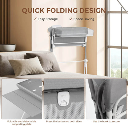 SEJOY Foldable Baby Changing With Wheels Adjustment - Loft&Timber