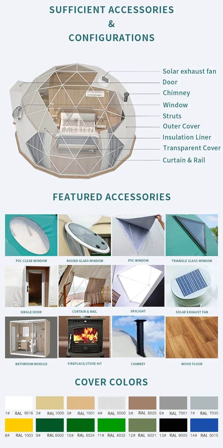 Geodesic Dome Manor Greenhouse Tent - Loft&Timber