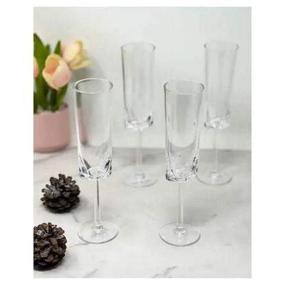 Set of 4 Unbreakable Plastic Champagne Flutes 4oz - Loft&Timber