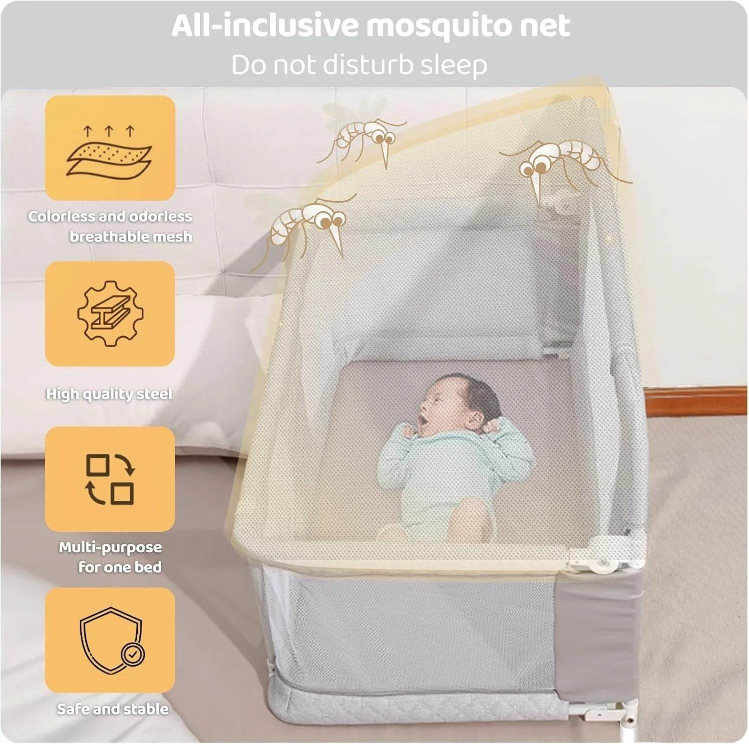 3-in-1 Folding Baby Crib - Loft&Timber