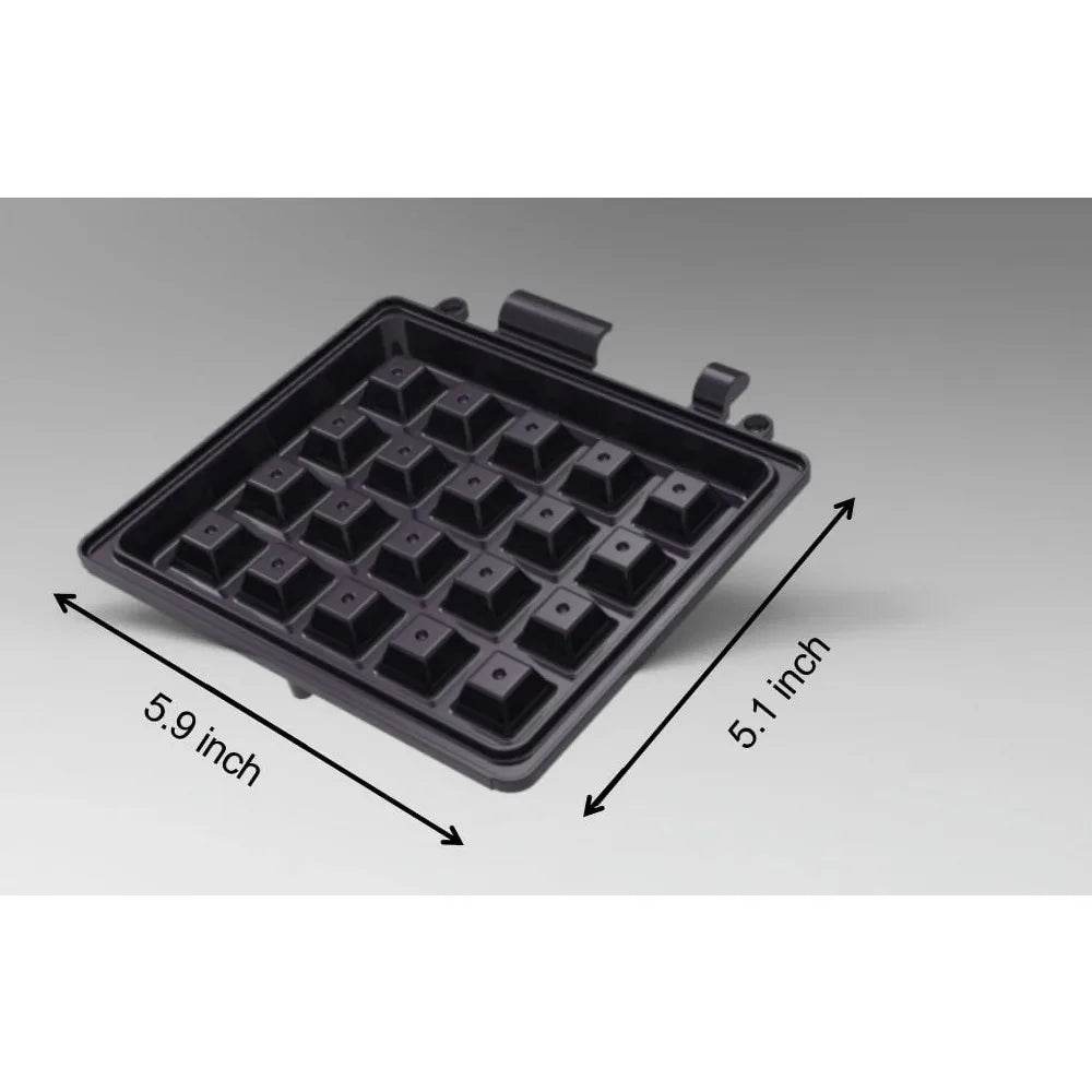 Single waffle maker, matte black, new - Loft&Timber