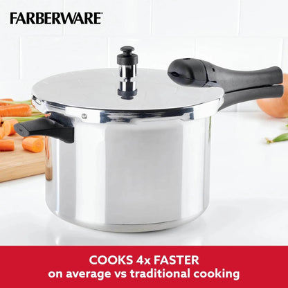 6QT Silver Aluminum Pressure Cooker - Loft&Timber