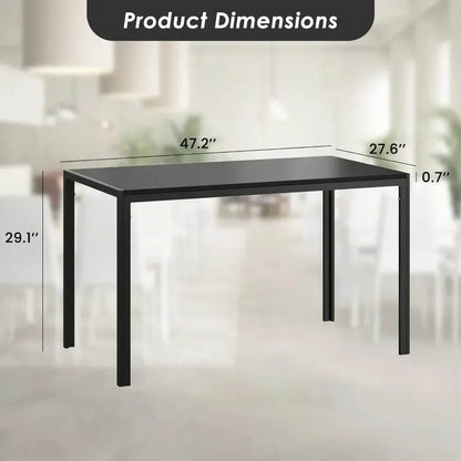 5-Piece Dining Table Set, Kitchen and Chairs for 4 - Loft&Timber