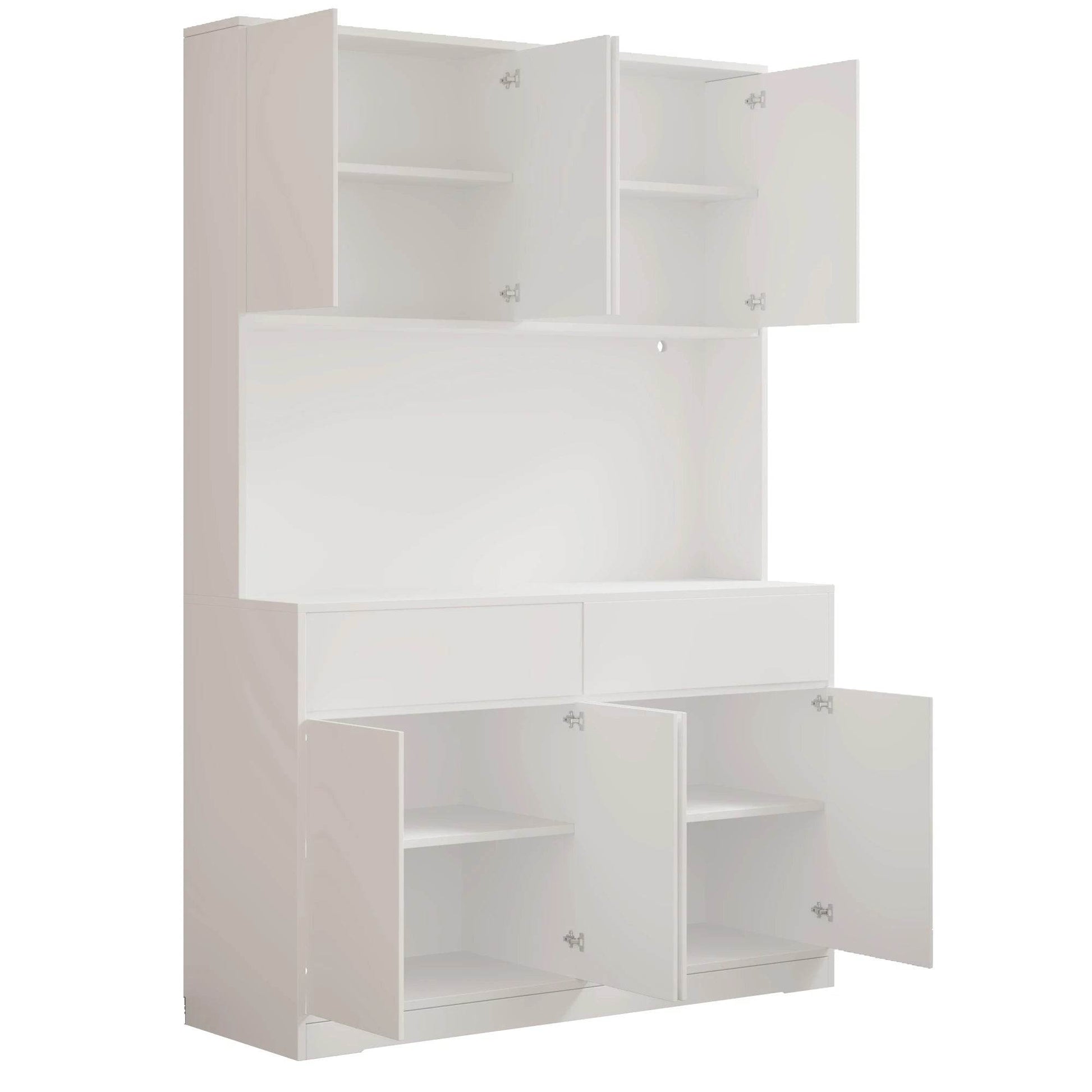 71'' Tall Kitchen Pantry with LED Lights - Loft&Timber