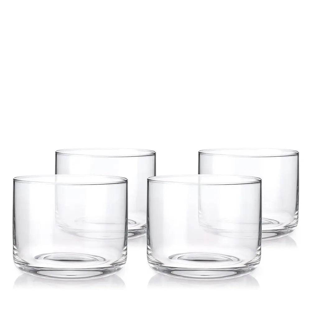 Raye Negroni, Lowball Cocktail Premium Crystal Glassware, 8Oz, Set Of 4 - Loft&Timber